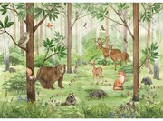 Fototapetă XXL Forest Kids 360 x 254 cm, 4 părți