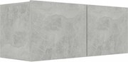 vidaXL Comodă TV, gri beton, 80 x 30 x 30 cm, lemn prelucrat