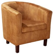 Fotoliu elegant si confortabil Hemingway, Catifea, Galben Mustar A-43892 VC