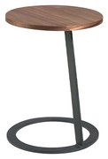 Masuta laterala moderna design LUX Wood and Black, 38cm