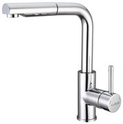 ALVEUS 1135365 - Baterie chiuvetă SARA cu duș extractibil, 29,7 cm crom lucios