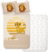 Lenjerie de pat pentru copii Lví Král Malý Simba,100 x 135 cm, 40 x 60 cm