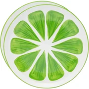 Altom Set de farfurii ceramice Tropicana lime 20cm, 2 bucăți