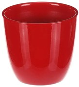 Vase de flori din ceramică Teracotă, diametru 10cm, roșu