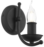 Lampă de perete LUCY 1xE14/60W/230V negru
