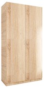 Dulap Rubin cu Bara Haine 175x80x50 cm, Culoare Sonoma, Material PAL 18mm