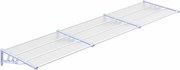 vidaXL Copertină de ușă, gri și transparent, 358,5x90 cm, policarbonat