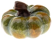 Dovleac ceramic de toamnă, 10 x 7 cm, verde