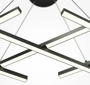 Maytoni MOD244PL-L50BK - Lustră LED suspendată pe cablu HALO LED/40W/230V, neagră