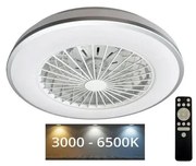 Plafonieră LED cu ventilator OPAL LED/48W/230V + telecomandă