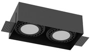 Brosline 3270 - Spot încastrat CAGE 2xGU10/18W/230V, negru