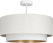 Lustră aplicată NATIA, 1xE27/60W/230V, Ø 45 cm, albă