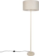 Lampă de podea Japandi bej cu abajur maro deschis 50cm - Simplo