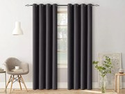 Draperie neagra OXFORD 140x250 cm Agatat: Inele metalice