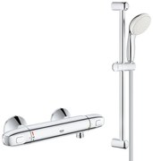 Pachet: Baterie cabina dus cu termostat Grohe Grohtherm 1000 + Set de dus bara New Tempesta Mono (34143003, 27853001)