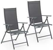 Juskys Set de 2 scaune Calena - antracit