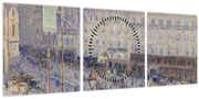 Tablou - Camille Pissarro, The Place du Havre, reproducere (cu ceas) (90x30 cm)