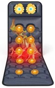 Saltea cu masaj si încălzire, 10 motoare vibratoare, 9 viteze, 3 niveluri incalzire, telecomanda, masaj Shiatsu