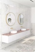 Oglinda rotunda Dubiel Vitrum Nico Kolo Gold 60 60x60 cm