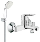 Pachet: Baterie baie cada Grohe Bauloop-23341000+Set dus Grohe New Tempesta 100 lungime 1,25m-27799001