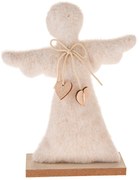Decorațiune de Crăciun Înger din material textil25,5 cm , fleece pufos