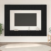vidaXL Set comodă TV 10 pcs Stejar negru Mediu 30.5 x 30 x 90 cm