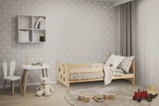 Pat pentru copii MOON 80 x 160 cm, pin Saltele: Fara saltea, Somiera pat: Fara somiera