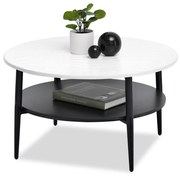Măsuță de cafea Randolf Xl (alb + negru). 1111697