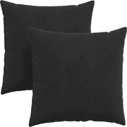 vidaXL Perne pentru canapea 2 pcs Negru 60 x 60 cm
