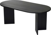 Masa SABLIN, negru, PAL laminat, 180x90x75 cm