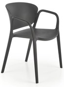 Scaun din plastic negru K491