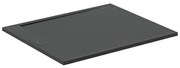 Cadita de dus dreptunghiulara Ideal Standard i.life Ultra Flat S negru intens 120x100 cm