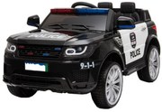 Masinuta Electrica de politie cu acumulator pentru copii NOVOKIDS™ Police Squad SUV , Cu girofar fata/spate, Melodii si USB , 3-6 ani , Usi cu