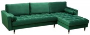 Coltar elegant Cozy Velvet, catifea verde smarald