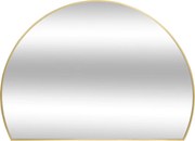 Oglindă semicirculară pentru hol ALICE, cadru metalic, 90 x 65 cm, aurie