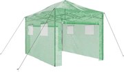 vidaXL Seră cu cadru pop-up cu acoperiș Verde 280 x 410 x 315 cm Fier