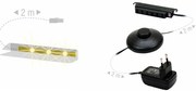 Iluminat pentru mobilier Led alb (cu alimentare). 740363
