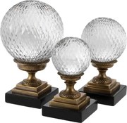 Set de 3 obiecte decorative LUX Divani alama finisaj antic 110081 HZ