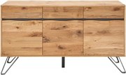 Comoda design industrial Living Edge 160cm, stejar salbatic