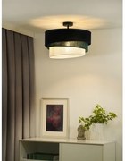 Lustră aplicată Duolla TRIO 1xE27/15W/230V d. 45 cm negru/verde/alb