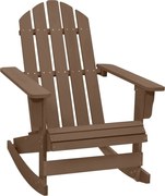 vidaXL Scaun balansoar de grădină, maro, lemn