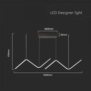 Lustră LED pe cablu LED/12W/230V 4000K negru