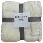 Patura luxoasa din microplus NESTIVE alba imitatie de miel Dimensiuni: 200 x 230 cm