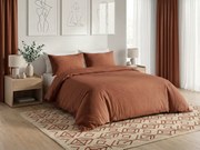 Lenjerie de pat din bumbac CALMORA maro Dimensiune lenjerie de pat: 2 buc 70 x 90 cm | 200 x 200 cm