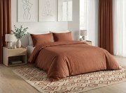 Lenjerie de pat din bumbac CALMORA maro Dimensiune lenjerie de pat: 2 buc 70 x 90 cm | 200 x 220 cm
