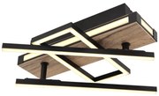 Plafoniera LED design indistrial Colli negru 68x46cm