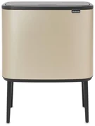 Coș Brabantia Bo Touch 1003213, 36 L, Deschidere lină și silențioasă, Deschidere mare, Auriu metalic