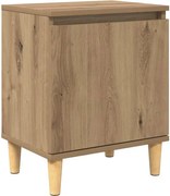 vidaXL Dulap de noapte Stejar Artizanal 40 x 30 x 50 cm Lemn compozit