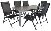 Set de grădină Rosalio - 6 locuri, negru