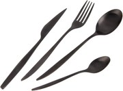 Tacâmuri negre din oțel inoxidabil 24 buc. – Orion